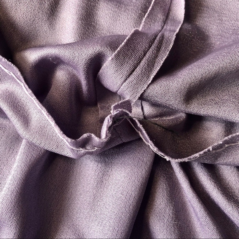 Vintage Newton Centre Lilac Blouson Dress Size Medium - Picture 14 of 14